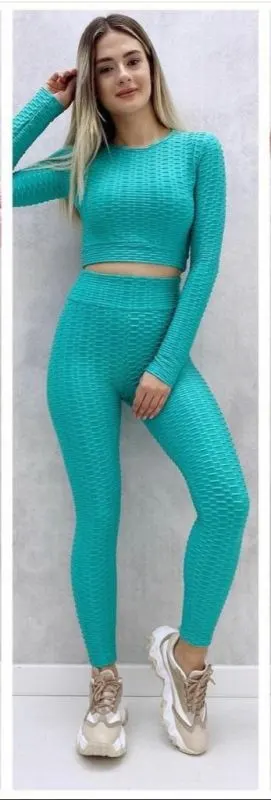 Compleu Fitness turcoaz pentru dama - cod 41253