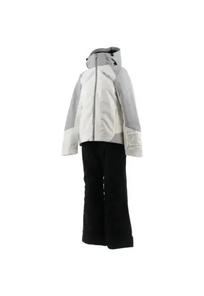 Costum de ski dama  Jacheta si pantaloni - Poliester - Alb/Negru -