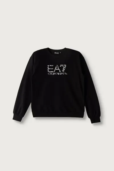 EA7 Emporio Armani  hanorac pentru copii din bumbac cu elastan