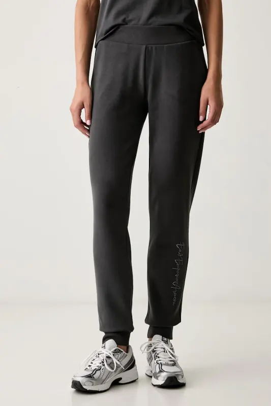 EA7 Emporio Armani pantaloni de trening pentru femei cu bumbac