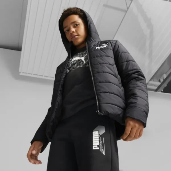 ESS Hooded Padded Jacket Puma Black 670559-01