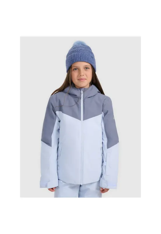 Geaca de schi pentru fete - violet - membrana NeoDry 5000 - cu gluga - poliester -