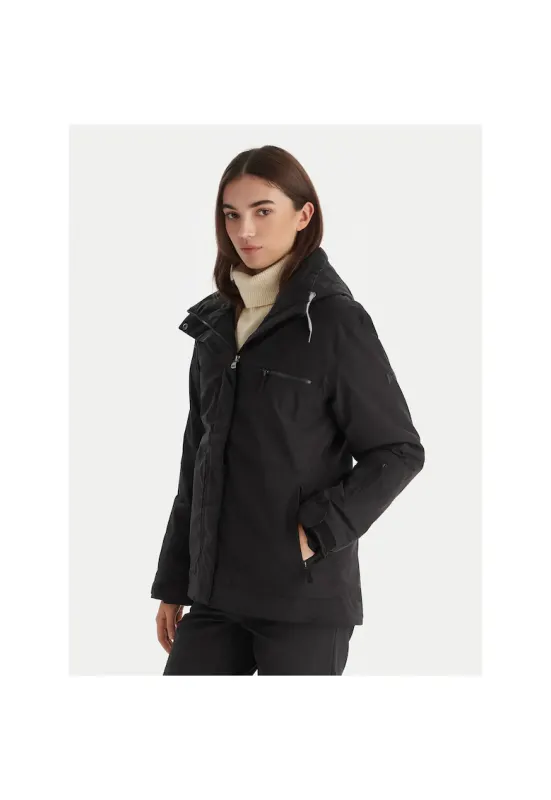 Geaca de ski dama negru - sport
