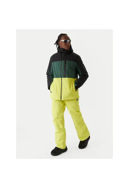 Geaca de snowboard barbati  verde si negru - sport - respirabil