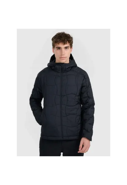 Geaca de trekking barbati -  poliester - neagra