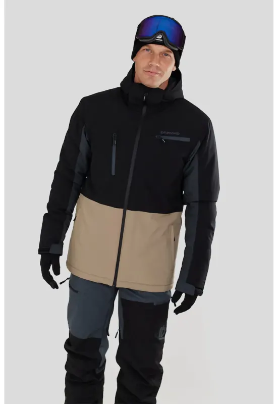 Geaca impermeabila pentru ski Horatio Allmountain - Negru/Bej deschis