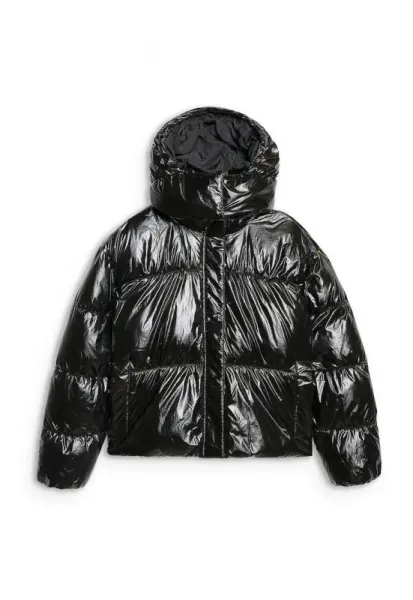 Geaca Puf Dama Negru Impermeabila Usora  Sport Casual Femei AW25