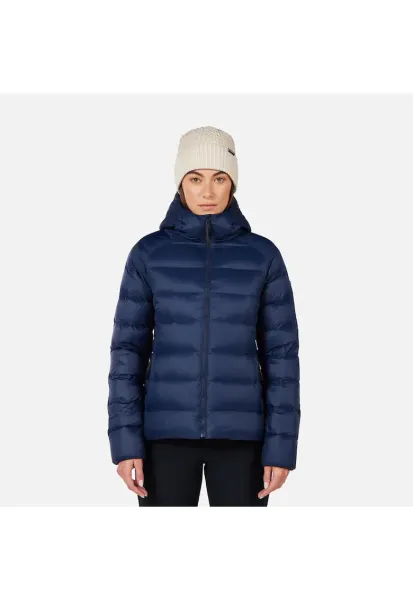 Geaca ski  W ARETU DOWN HOODIE JKT - cu puf - albastru inchis - pentru dama - Albastru inchis