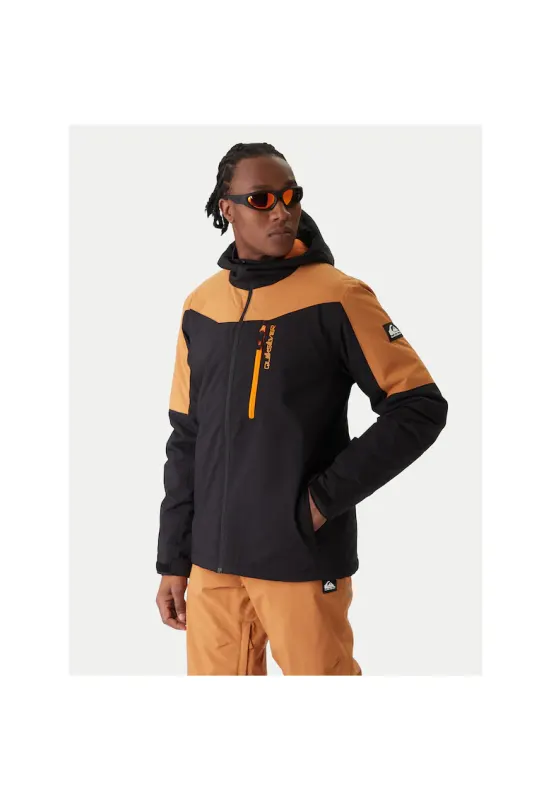 Geaca snowboard barbati  negru - portocaliu