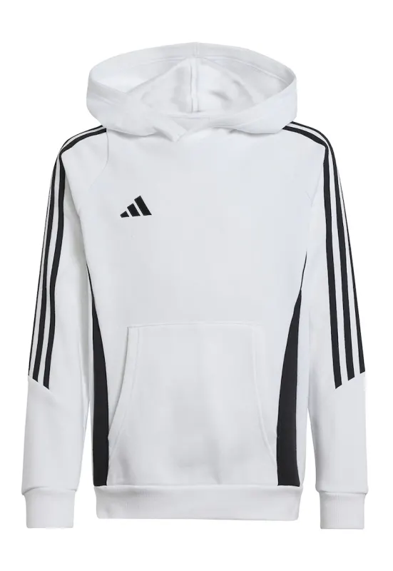 Hanorac cu buzunare kangaroo - pentru fotbal - Alb/Negru