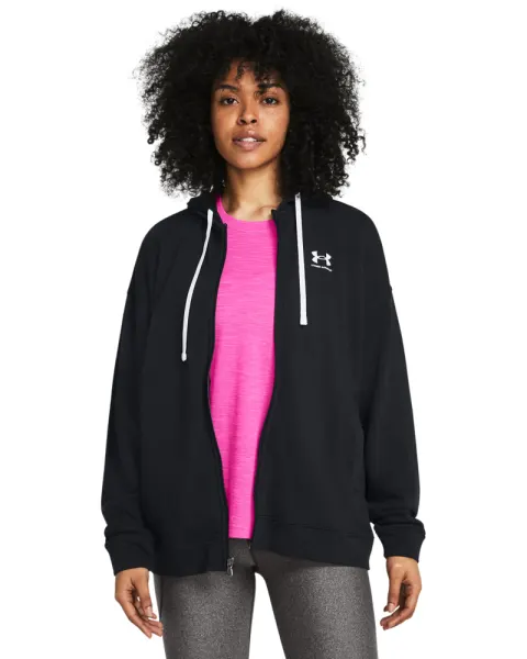Hanorac Dama RIVAL TERRY FULL ZIP HOODED Under Armour