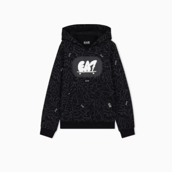 Hanorac EA7 LOGO SERIES BOY HOODIE RN SKATE LOGO BR