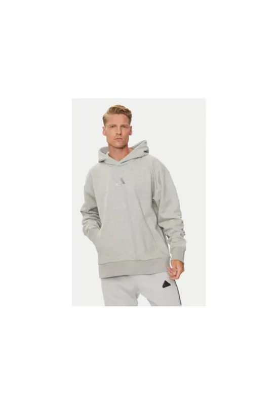Hanorac sport barbati - gri - 70% bumbac - 30% poliester reciclat