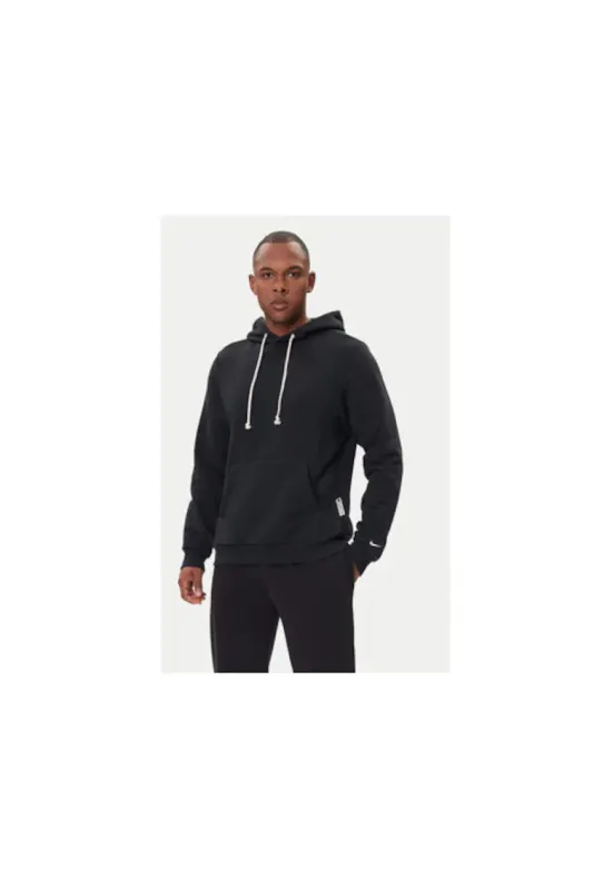 Hanorac sport barbati -  poliester/bumbac - negru