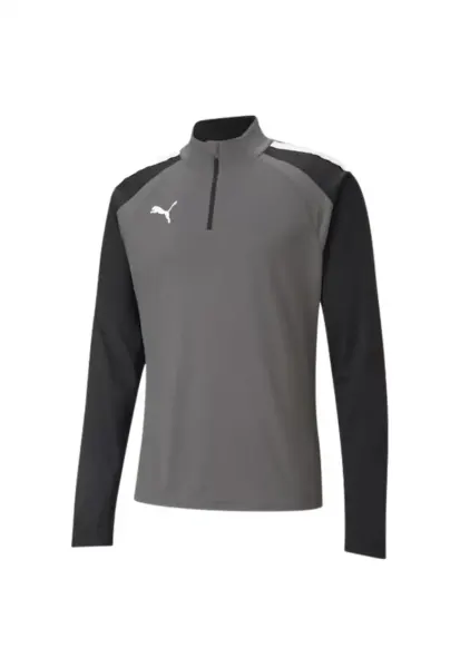 Hanorac sport barbati Puma teamLIGA - gri-negru - material uscat rapid -