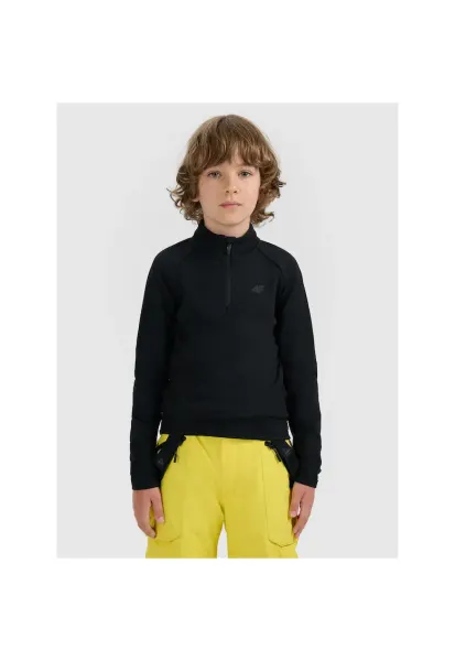 Hanorac sport copii -  lenjerie termica - negru - tehnologie 4FWarm - unisex -