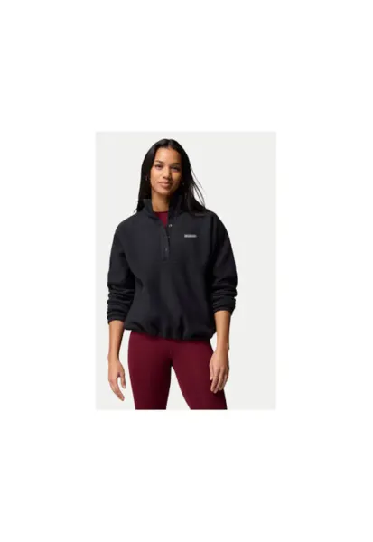 Hanorac sport dama - neagra - poliester reciclat -