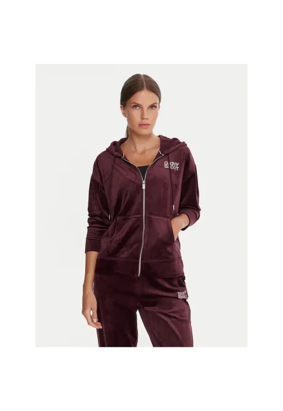 Hanorac sport dama  visiniu - din material de calitate