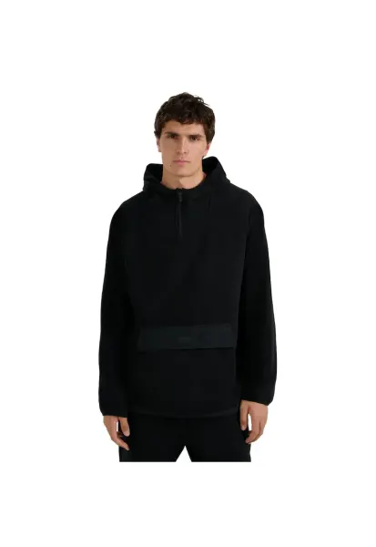 Hanorac sport  polar cu gluga - negru - 3XL - tehnologie 4FWarm