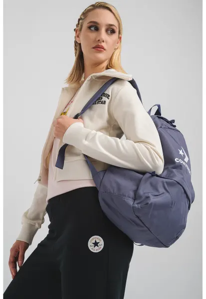 Jacheta crop de trening cu broderie logo Heritage - Alb murdar