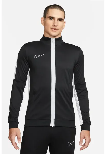 Jacheta cu tehnologie Dri-Fit - pentru fotbal Academy - Alb/Negru