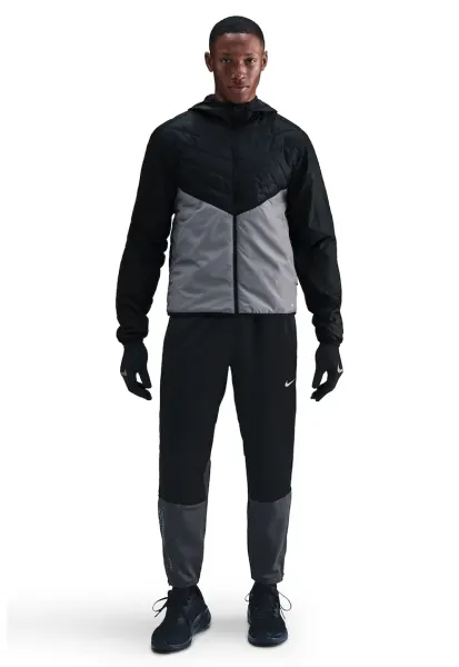 Jacheta cu tehnologie Therma-FIT - pentru alergare Synfl - Negru/Gri