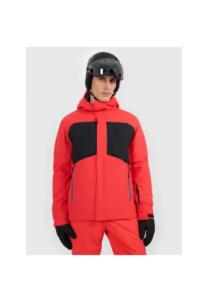 Jacheta de schi barbati -  poliester - rosu/negru