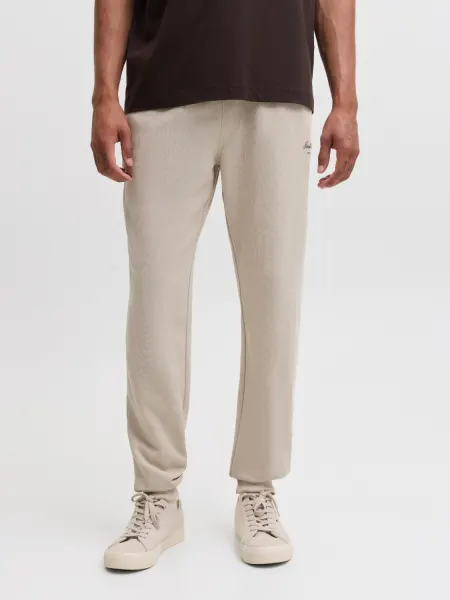 Jack & Jones Pantaloni de trening barbati, JPSTGORDON ARCHIVE, Regular fit, Crem (SELECTATI MARIMEA: M)