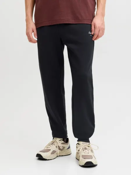 Jack & Jones Pantaloni de trening barbati, JPSTGORDON ARCHIVE, Regular fit, Negru (SELECTATI MARIMEA: M)