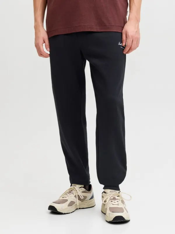 Jack & Jones Pantaloni de trening barbati, JPSTGORDON ARCHIVE, Regular fit, Negru (SELECTATI MARIMEA: M)
