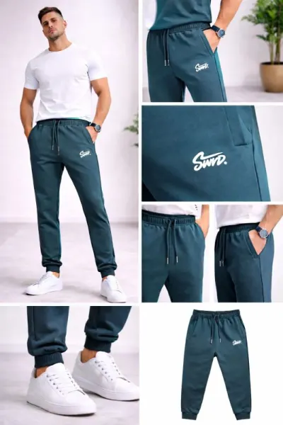Pantalon Bărbați Trening cu Manșetă,Engros