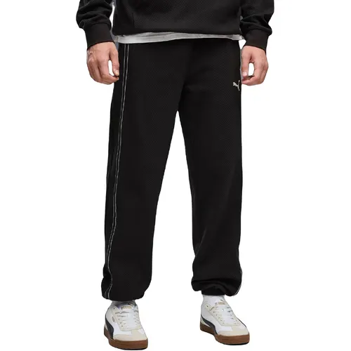 Pantaloni barbati Puma Class Material Sweatpants Cl B 69430001