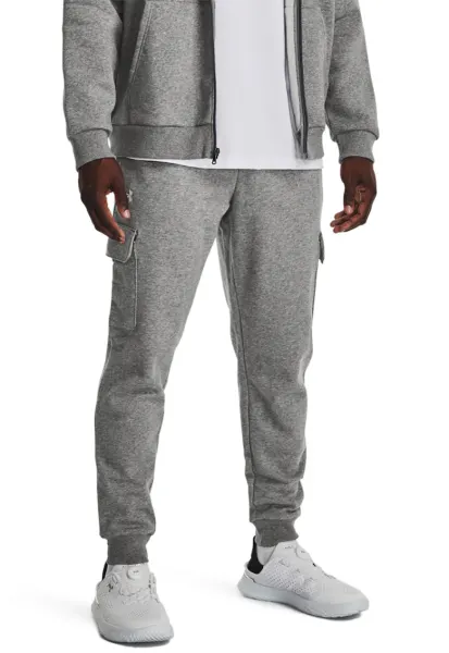 Pantaloni cargo pentru antrenament Rival - Gri melange