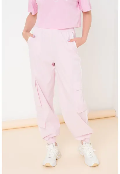 Pantaloni cargo pentru antrenament - Roz deschis