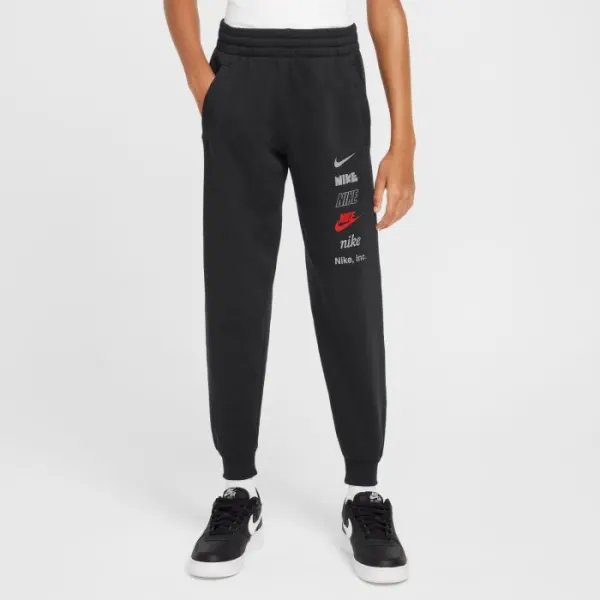 Pantaloni copii Nike K Nsw Club Flc Jggr Mlogo
