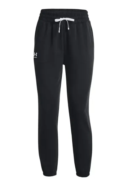 Pantaloni cu buzunare laterale pentru fitness Rival Terry - Negru
