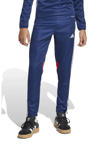 Pantaloni cu slituri laterale - pentru fotbal Tiro 25 - Rosu/Alb/Bleumarin