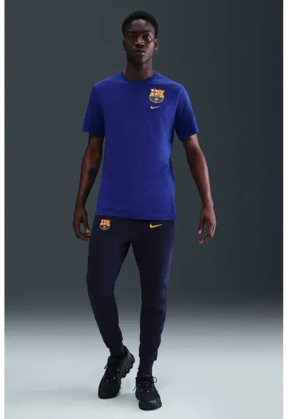 Pantaloni cu snur in talie - pentru fotbal FC Barcelona - Galben/Albastru ultramarin/Gri inchis