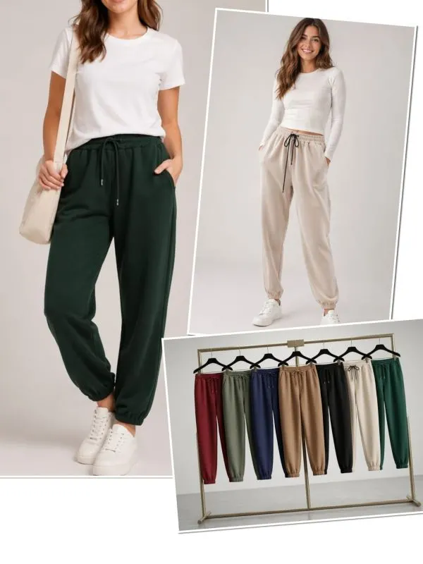 Pantaloni cu snur si buzunare, en-gross