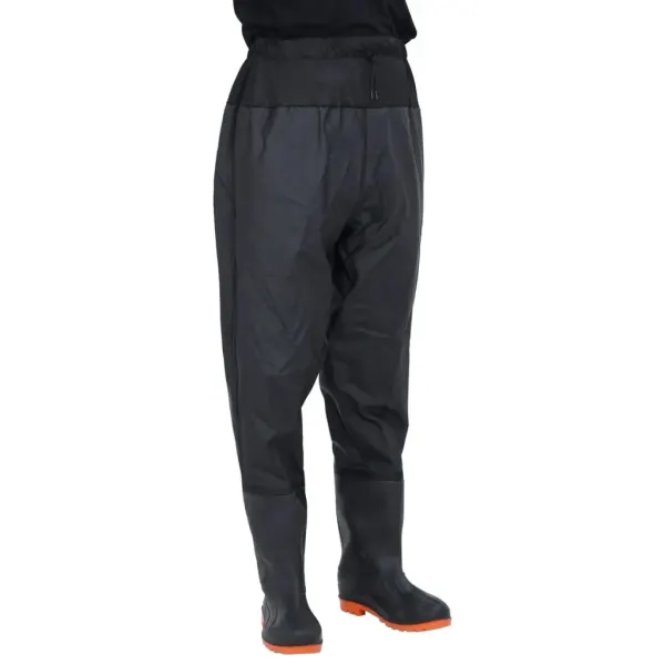 Pantaloni cu talie inalta cu cizme, negru, marimea