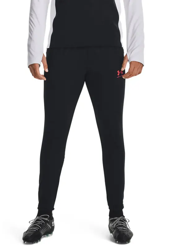 Pantaloni cu talie medie pentru fotbal - Alb/Negru