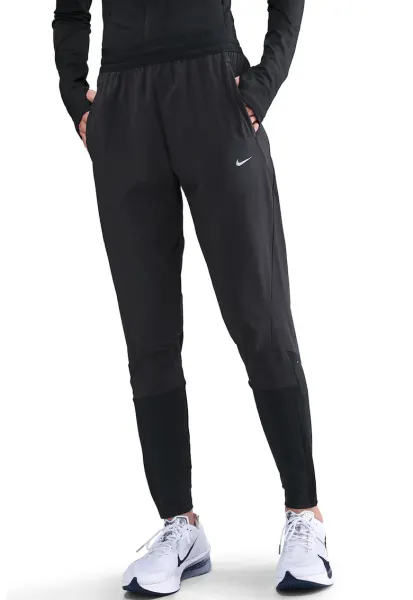 Pantaloni cu tehnologie Dri-FIT pentru alergare Swift - Negru/Argintiu