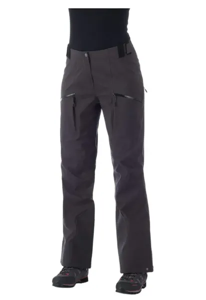 Pantaloni de schi dama - Poliamida - Rezistent la apa - Ajustare talie - Negru -