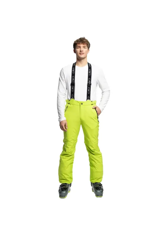 Pantaloni de schi pentru barbati -  Poliester/Elastan - Verde - Verde