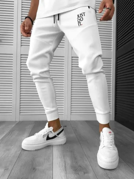 Pantaloni de trening alb 12616 41-4.2