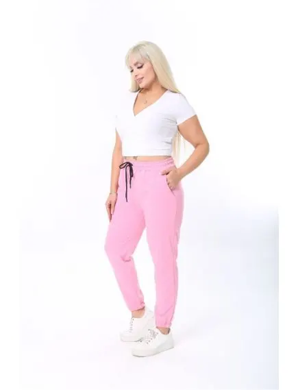 Pantaloni de trening batal, uni, roz