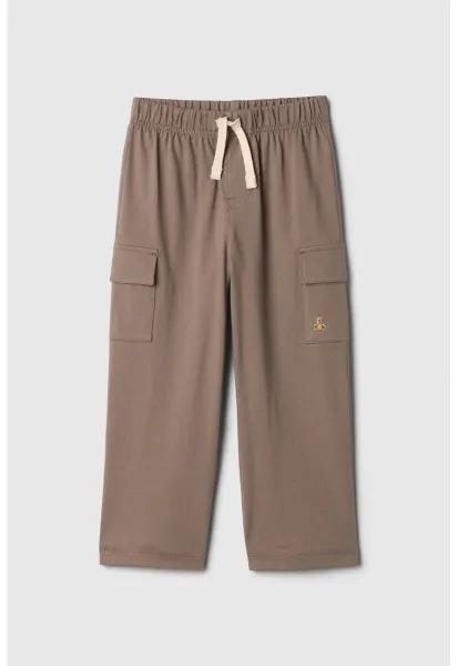 Pantaloni de trening cargo din bumbac - Grej