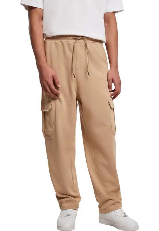 Pantaloni de trening cargo lejeri - Maro camel