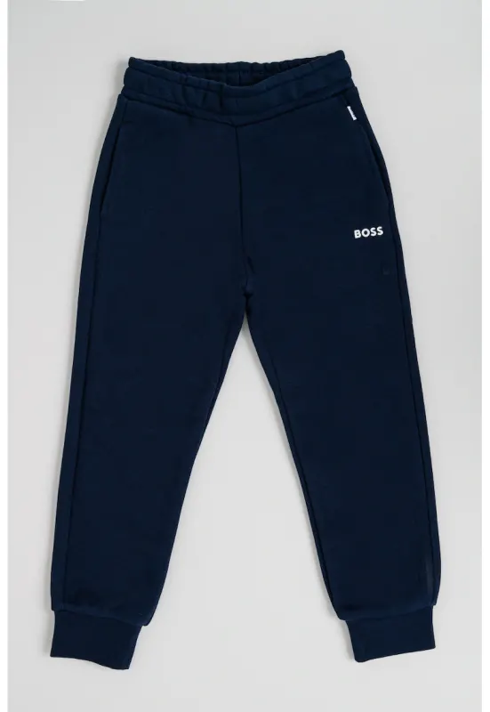 Pantaloni de trening conici cu buzunare - Bleumarin
