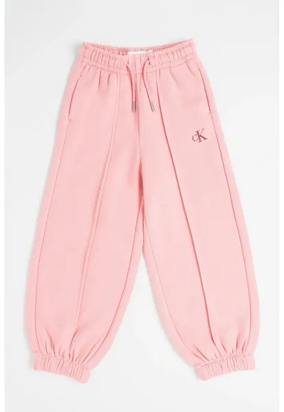 Pantaloni de trening conici cu snur - Roz melange